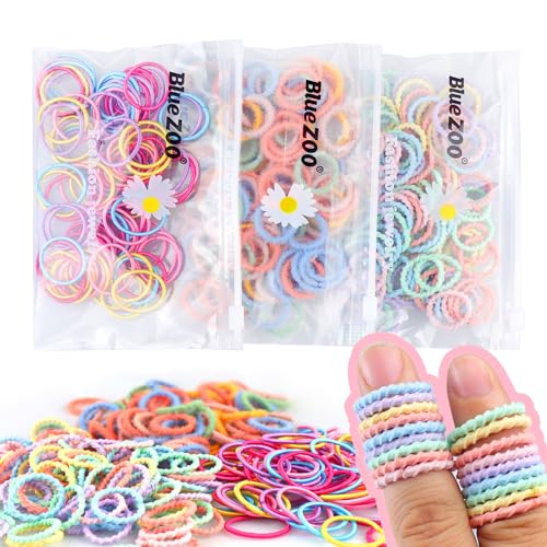 300Pcs Elastic Hair Bands for Kids & Women, No Damage
