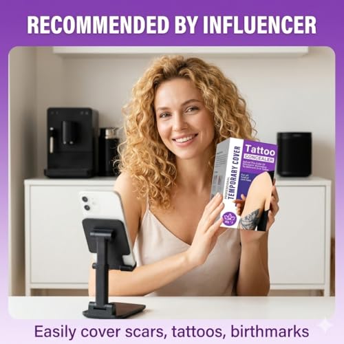 Tattoo Cover Up Makeup Kit - Waterproof Skin Concealer for Scars & Blemishes