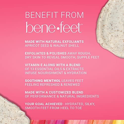 Benefeet Scrub-A-Dub Exfoliating Cooling Foot Scrub for Dry Feet - 4 oz