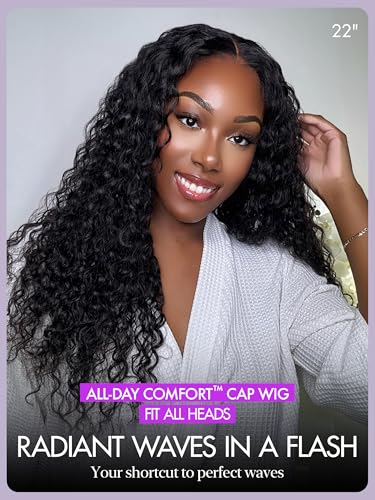 LUVME HAIR All-Day Comfort™ Water Wave 5X5 Deep Lace Front Wigs Human