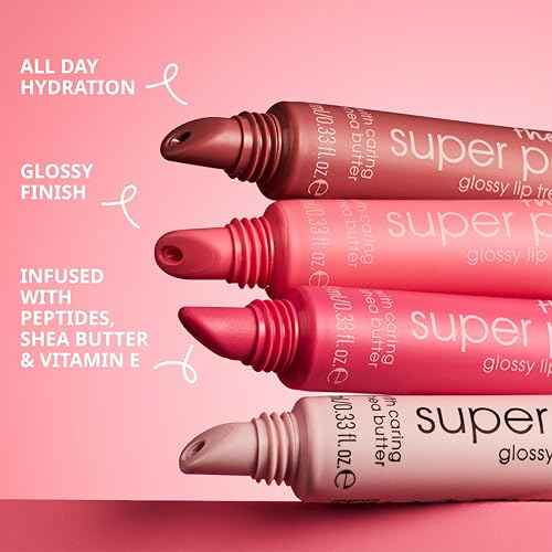 essence | The Super Peptide Glossy Lip Treatment | Hydrating, Nourishing and Non-Sticky | Vegan, Gluten Free and Cruelty Free (01 | Peptacular!)