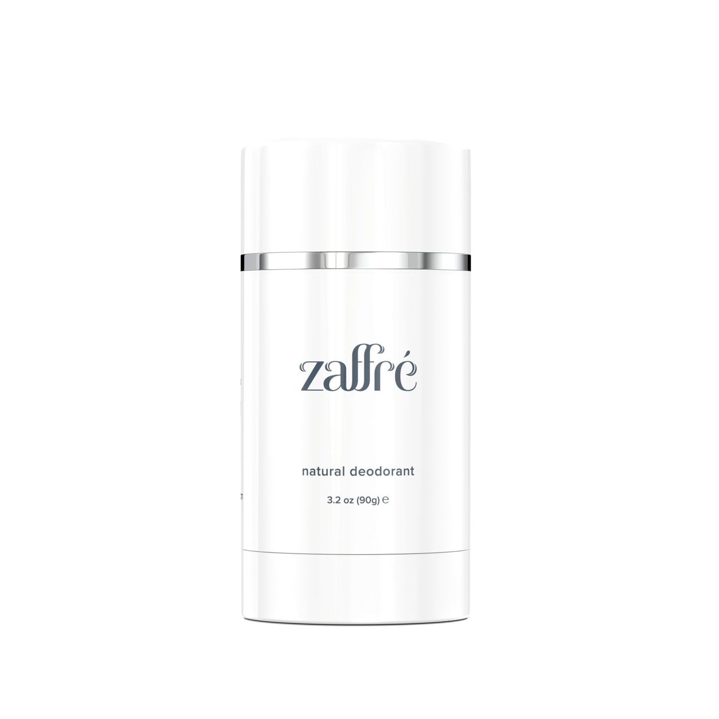 Zaffré Max Natural Deodorant, Unscented, Aluminum-Free Odor Protection, Clinical-grade BioShield Technology, 3.2 oz