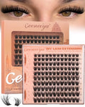 Geeneiya Fluffy Lash Clusters - 8-16mm Natural C Curl Extensions