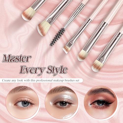 10 Piece Pink Makeup Brush Set - Synthetic, Vegan