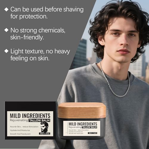 Men's Rejuvenating Tallow Balm - Deep Moisturizer for Skin
