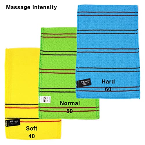 SONGWOL Korean Exfoliating Bath Towel Gloves 10 Pack Blue