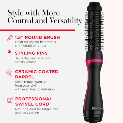 REVLON One-Step Root Booster 1.5" Round Brush Hair Dryer