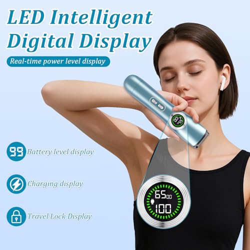 Yinnovay 2-in-1 Electric Razor for Women with Digital Display
