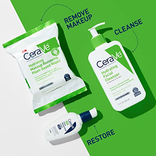 CeraVe Hydrating Makeup Remover Wipes, 25ct