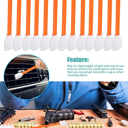 Wellgler's 5.1" Gun Cleaning Swabs,Foam Swabs £¬Multi-Purpose Cotton Swabs £¬for Cleaning Printer, Inkjet, Camera, Optical Lens, Guns, and Electronics KM707 (300pcs)