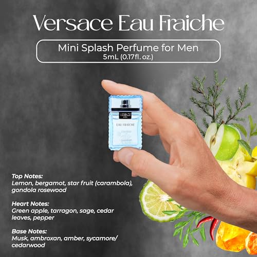 Versace 4-Piece Men's Mini Cologne Gift Set - Travel Fragrance Sampler