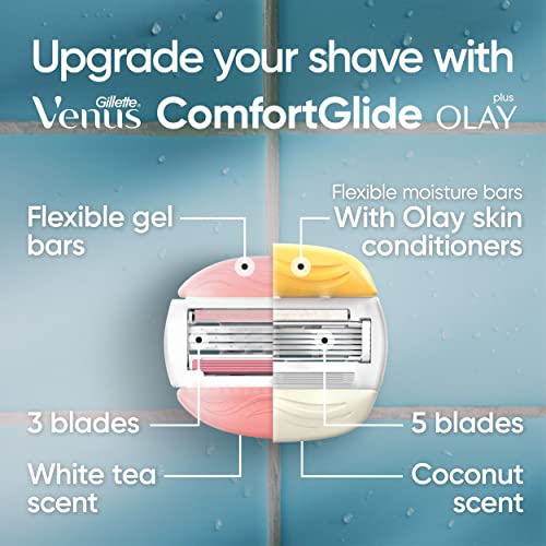 Gillette Venus Razor Blade Refills Variety Pack - ComfortGlide & Olay Coconut