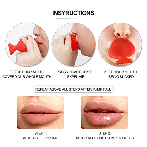 Fish Shape Lip Plumper Tool + Gloss Set by MonLiya