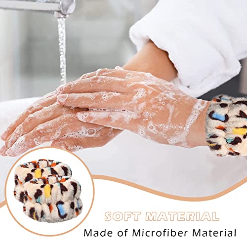 JANFUN Wrist Bands for Washing Face, Spa Wristbands 8PCS, Microfiber Wrist Towels, Face Wash Wristbands, Absorbent Sweatbands to Prevent Water Spillage Down Arms