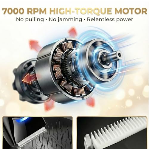 Bekhic¢ç Manscape Groin & Body Hair Trimmer for Men ? Waterproof Pubic Hair Shaver & Ball Groomer with LED Light ? No-Nick Ceramic Blade, 90-Min Runtime, Cordless Wet/Dry Clipper for Sensitive Skin