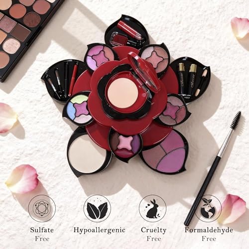 SGRAMSTORG 3-Tier Flower Makeup Kit for Teens - Complete Set