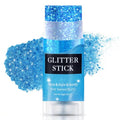 Blue Holographic Glitter Stick - Waterproof Shimmer for Face & Body