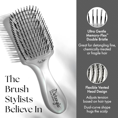 Olivia Garden iDetangle Brush - Wet & Dry Hair Detangler