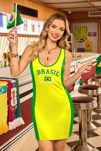 Women's Soccer Sleeveless Mini Tank Dress