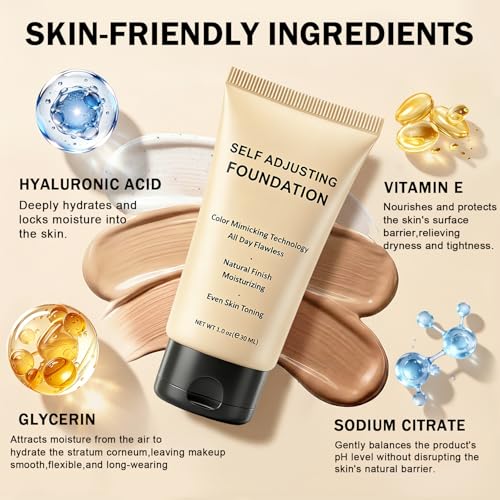Color Changing Foundation for Mature Skin | Hydrating & Self-Adjusting