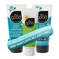 All Good Sport Mineral Sunscreen & Aloe Gel Bundle - UVA/UVB Broad Spectrum SPF 30+, Water Resistant - Includes (2) SPF 30 Sport Sunscreen and (1) Aloe Gel