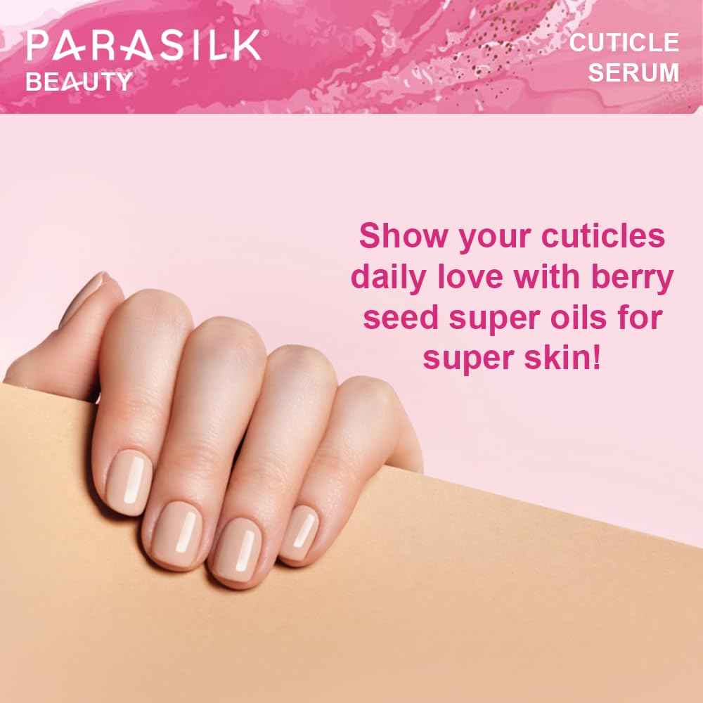 Parasilk Beauty Berry Seed Cuticle Serum. Superior Antioxidant Oils. Soothe, Hydrate, and Rejuvenate Dry Cuticles