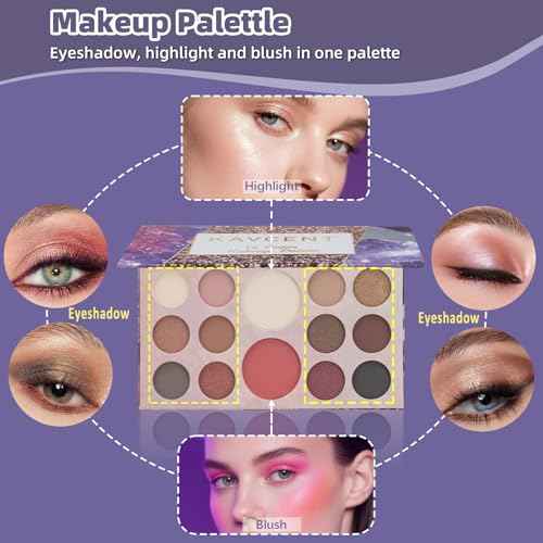 Makeup Kit for Teens Women Full Kit Makeup Sets for Women Foundation Eyeshadow Makeup Gift Set for Teen Girls Christmas Makeup kits for Teenagers 10-12