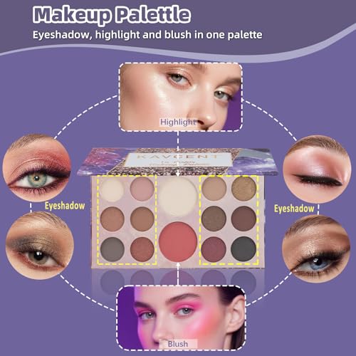 KAVCENT Makeup Kit for Teens & Women - Full Beginner Set