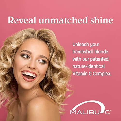 Malibu C Blondes Enhancing Shampoo - Sulfate-Free Purple Shampoo for Blondes - Helps Preserve Highlights & Remove Brassiness - Moisturizing & Revitalizing Hair Care