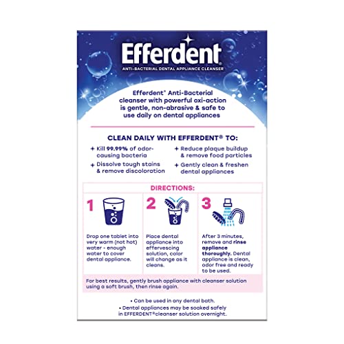 Efferdent Complete Clean Denture & Retainer Cleaner Tablets, 126 Count
