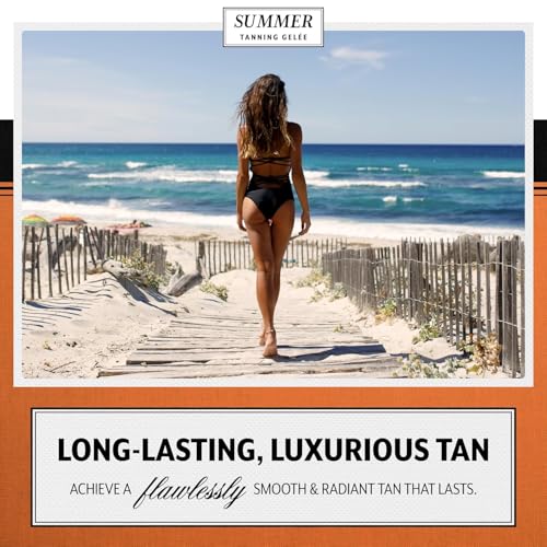 Summer Gel?e Tanning Gel ? SPF 4 Luxe Bronzing Accelerator ? Hydrating & Silky Gel for a Deep, Radiant Tan ? Non-Greasy, Fast-Absorbing Formula ? 3.12 FL OZ ? Made in USA