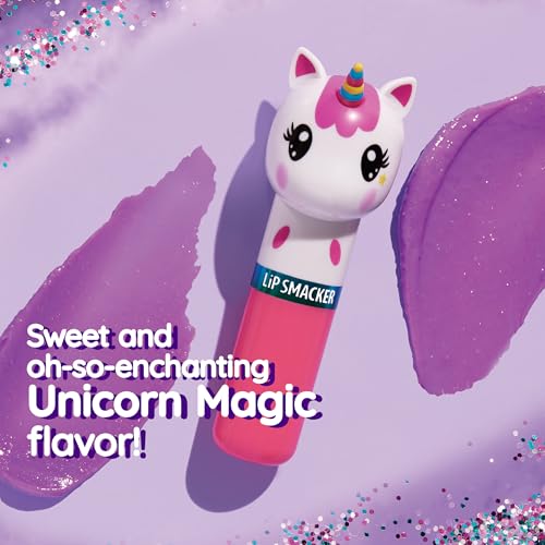 Lip Smacker Lippy Pals Unicorn Lip Balm - Flavored Moisturizing & Smoothing Vegan Lip Care - Unicorn Magic / 1 Count