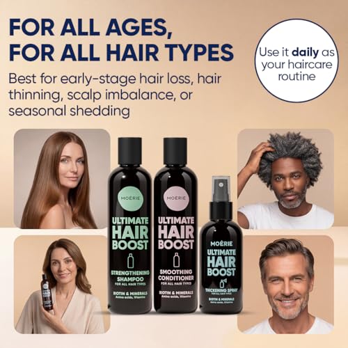 Moerie Hair Growth Shampoo, Conditioner & Spray Set