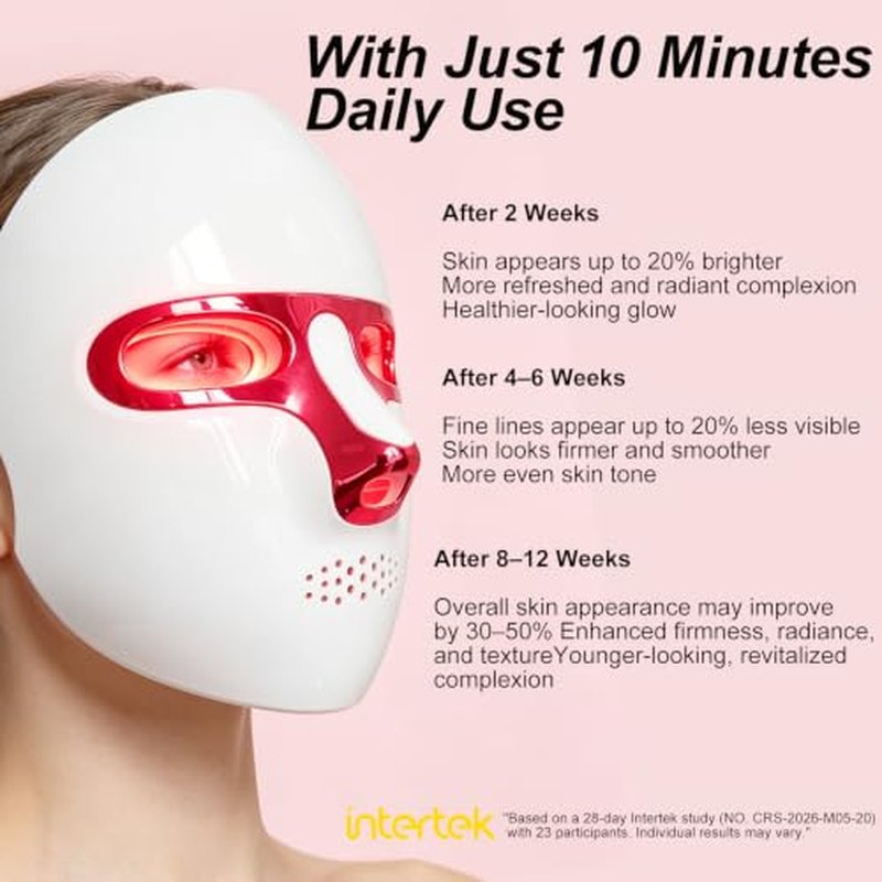 4D Red Light Therapy Mask 450 LEDs 660nm Wireless