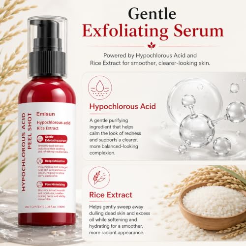 Exfoliating Serum with Hypochlorous Acid & Rice Extract – Gentle Face & Body Peel