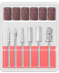 6 Pcs Nail Drill Bits Set - Professional 3/32" Manicure & Pedicure Tools