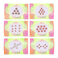 Crystal Bindi Pack of 6 - Self-Adhesive Rhinestone Forehead Jewels