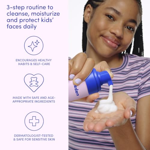 Evereden Kids Face Wash, Cream & SPF 30 Set, Ages 4+