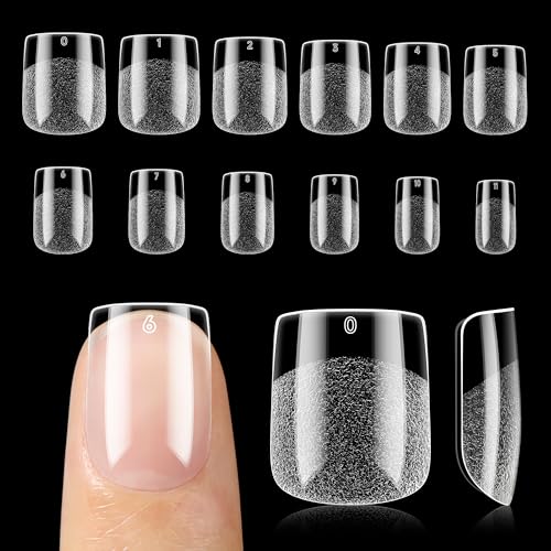 UNA GELLA C-XS Extra Short Square Full-Cover Nail Tips 120Pcs