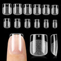 UNA GELLA C-XS Extra Short Square Full-Cover Nail Tips 120Pcs