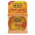 Dr Teal's Cantu Shea Butter Extra Hold Edge Stay Gel, 6.75 Ounce (Pack of 3)