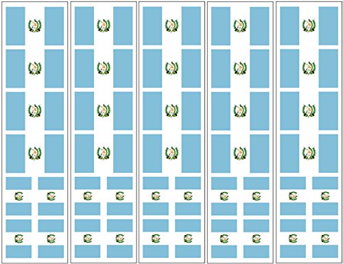 Guatemala Flag Temporary Tattoos (40-Pack)