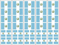 Guatemala Flag Temporary Tattoos (40-Pack)
