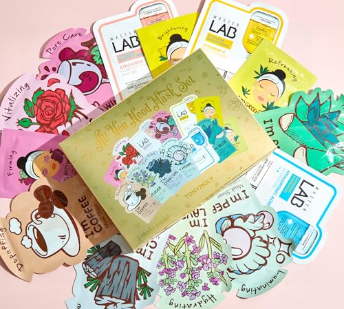 TONYMOLY All You Need Mask Set, Radiance, elasticity, hydration and pore care, Professional Skin Care