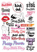 24 Temporary Tattoos by Kink Ink