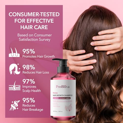 ProBliva Onion Shampoo for Hair Growth with Biotin & Rosemary