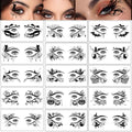 20 Pairs Halloween Eye Tattoo Stickers - Eyeliner Decals