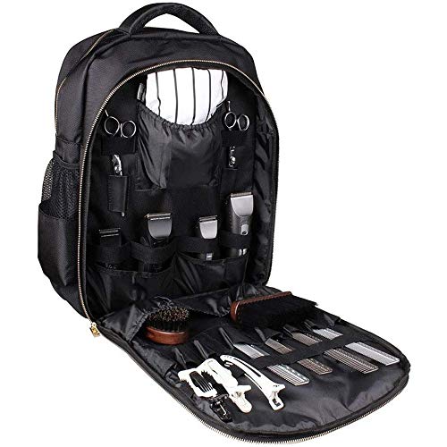 MAXPAND Portable Backpack Bag for Barbers Hairdressings Backpacks for Clippers and Supplies Barbers Organizer with USB Port Hairdresser Tool Bag, XR-2128