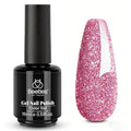 Beetles Shimmery Pink Glitter Gel Nail Polish 15ml - Diamond Reflective, B - Fairy Kisses