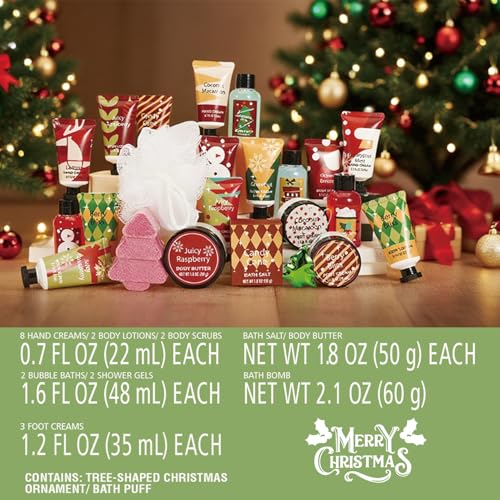 Advent Beauty Calendar 2025 Womens-24 Days of Skincare Advent Calendar for Teen Girls Christmas Gifts for Women, Xmas Countdown Calendar 24pcs Hand Cream Gifts Bath Sets with Body Scrub, Bath Bomb